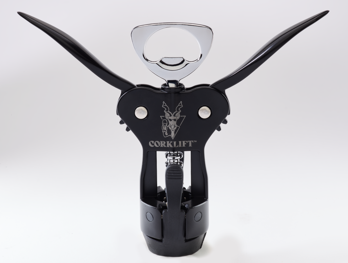 CorkLift™ Wine Opener Shown with Wings Extended
